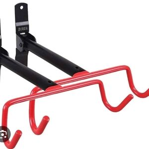 Pair Of Red and Black Bike Wall Mounts